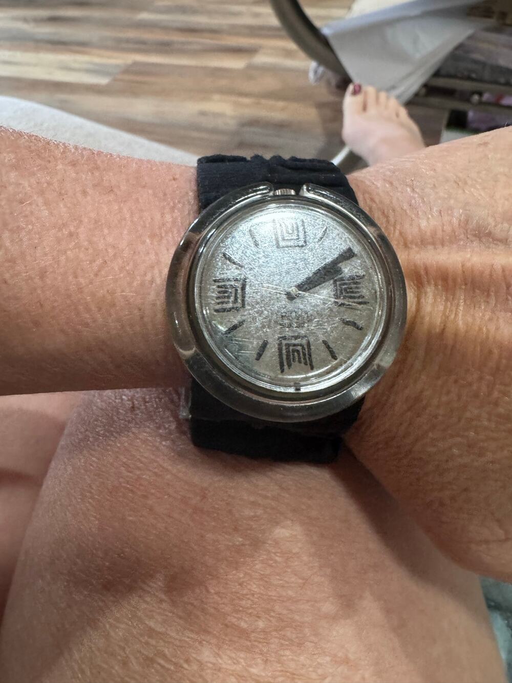 Vintage 1990s Swatch POP Watch – Black Strap – Swiss Made – Working